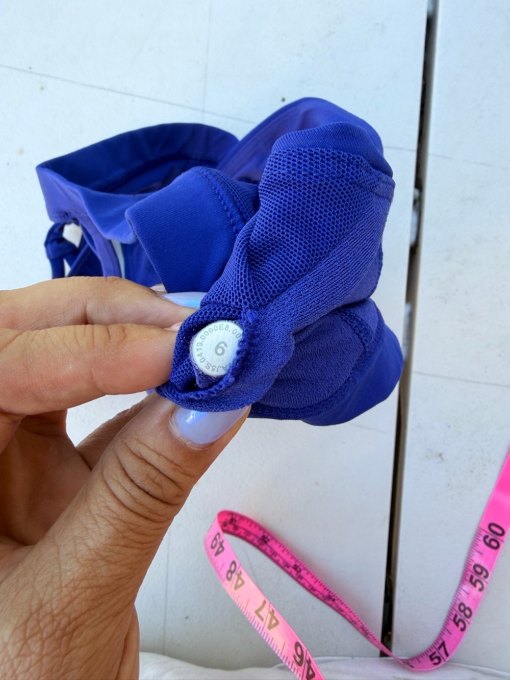 lululemon athletica Strappy Back Sports Bra - Bright Blue - Picture 9 of 10